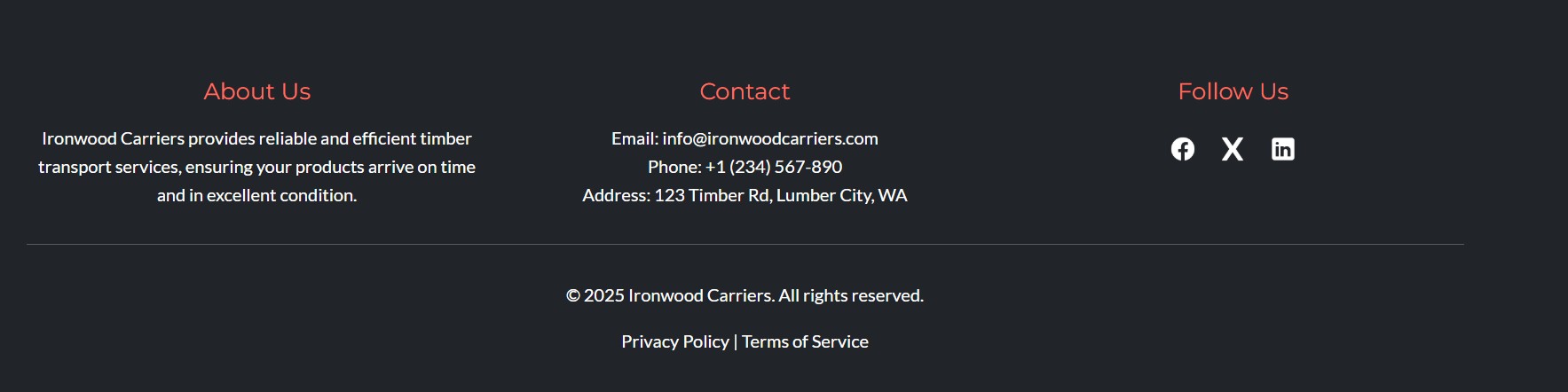 Ironwood Carriers