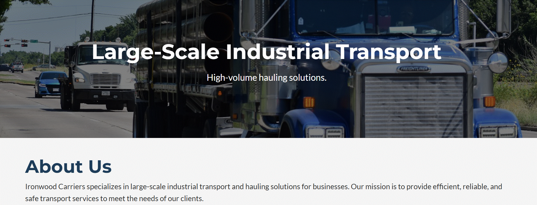 Ironwood Carriers website screenshot